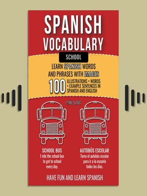 cover image of Spanish Vocabulary--School